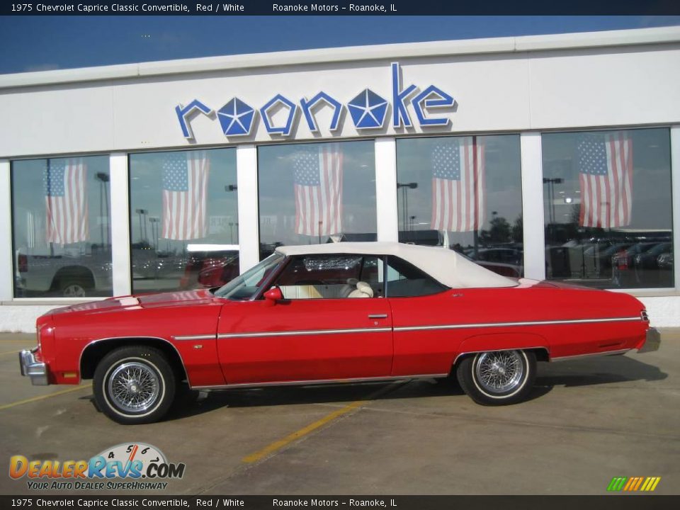 1975 Chevrolet Caprice Classic Convertible Red / White Photo #28