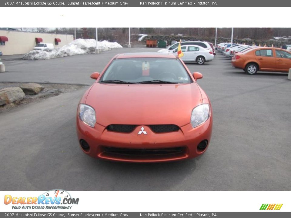 2007 Mitsubishi Eclipse GS Coupe Sunset Pearlescent / Medium Gray Photo #3