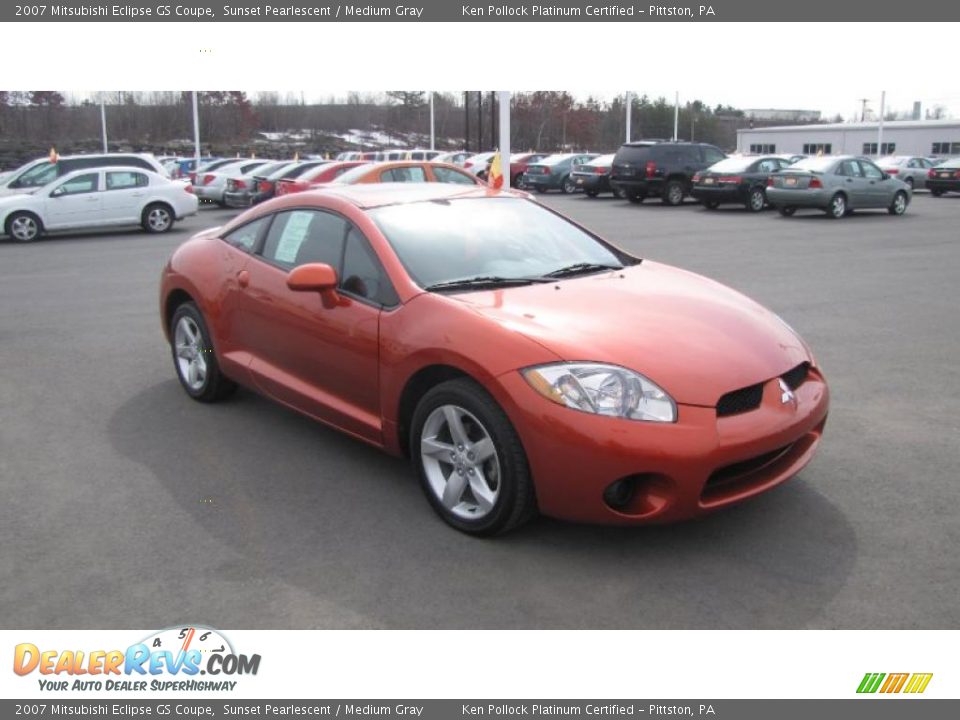 2007 Mitsubishi Eclipse GS Coupe Sunset Pearlescent / Medium Gray Photo #4