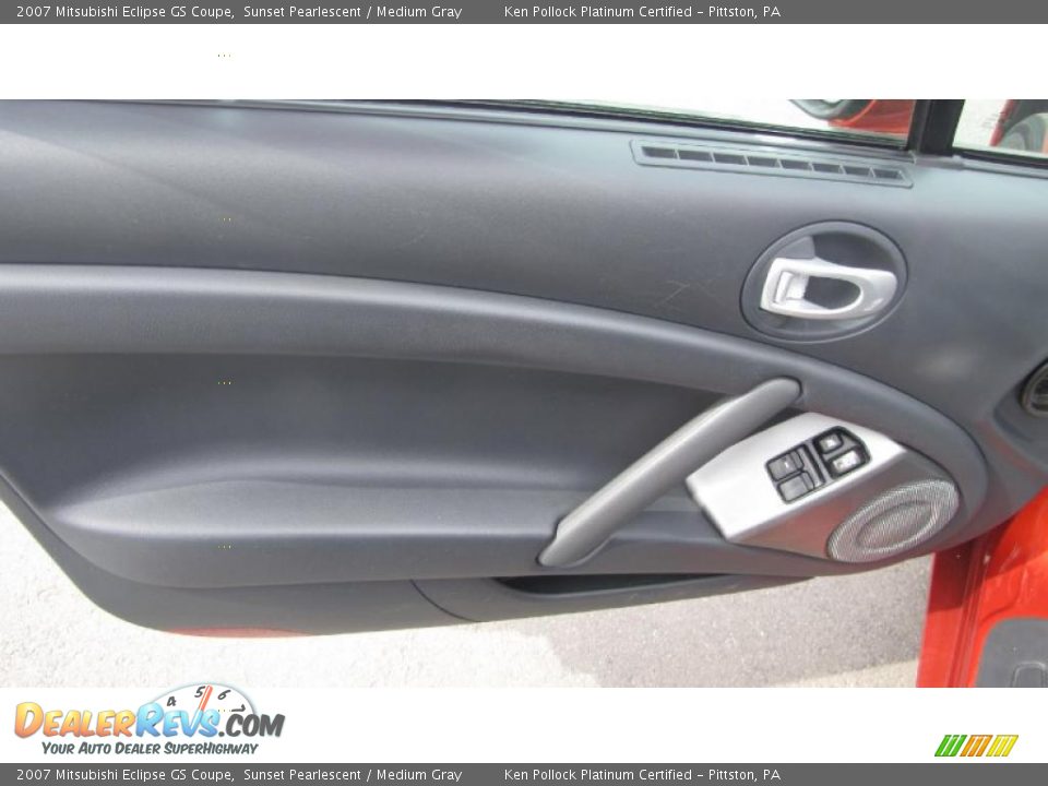 2007 Mitsubishi Eclipse GS Coupe Sunset Pearlescent / Medium Gray Photo #11