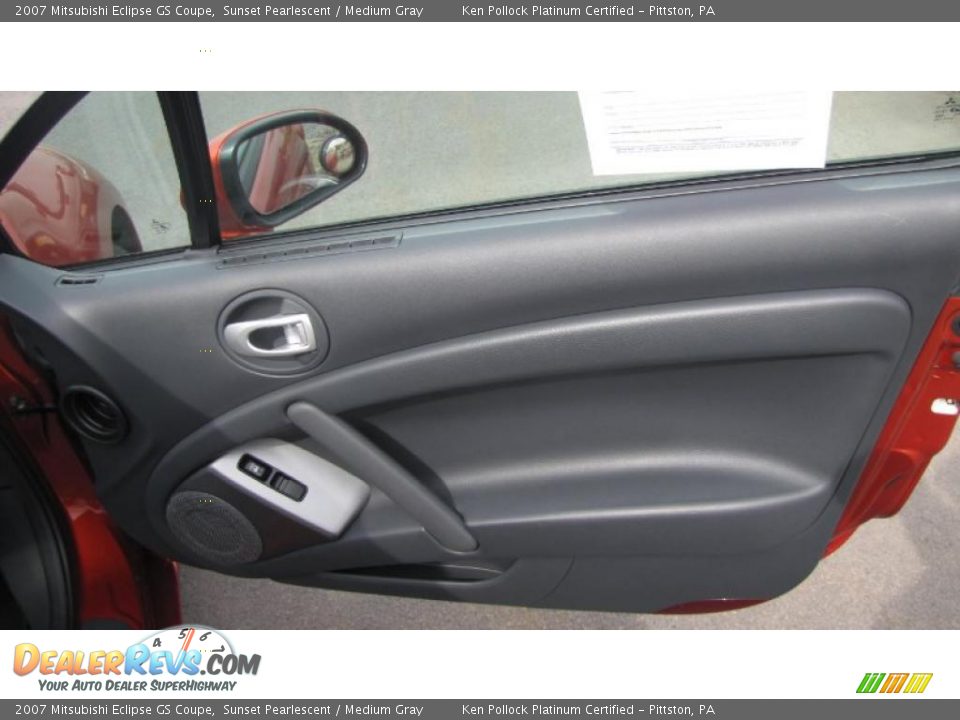 2007 Mitsubishi Eclipse GS Coupe Sunset Pearlescent / Medium Gray Photo #14