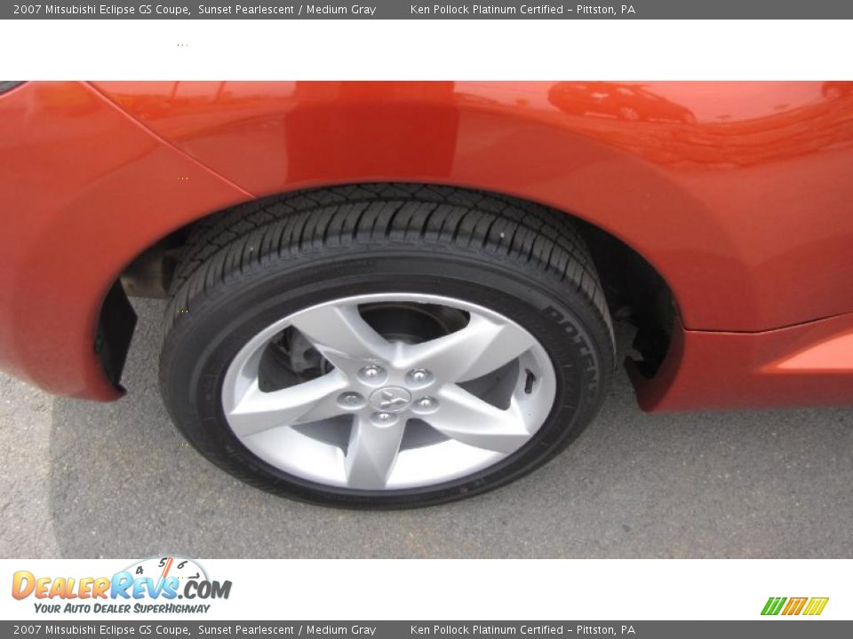2007 Mitsubishi Eclipse GS Coupe Sunset Pearlescent / Medium Gray Photo #18