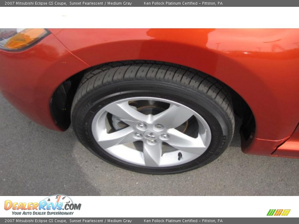 2007 Mitsubishi Eclipse GS Coupe Sunset Pearlescent / Medium Gray Photo #20