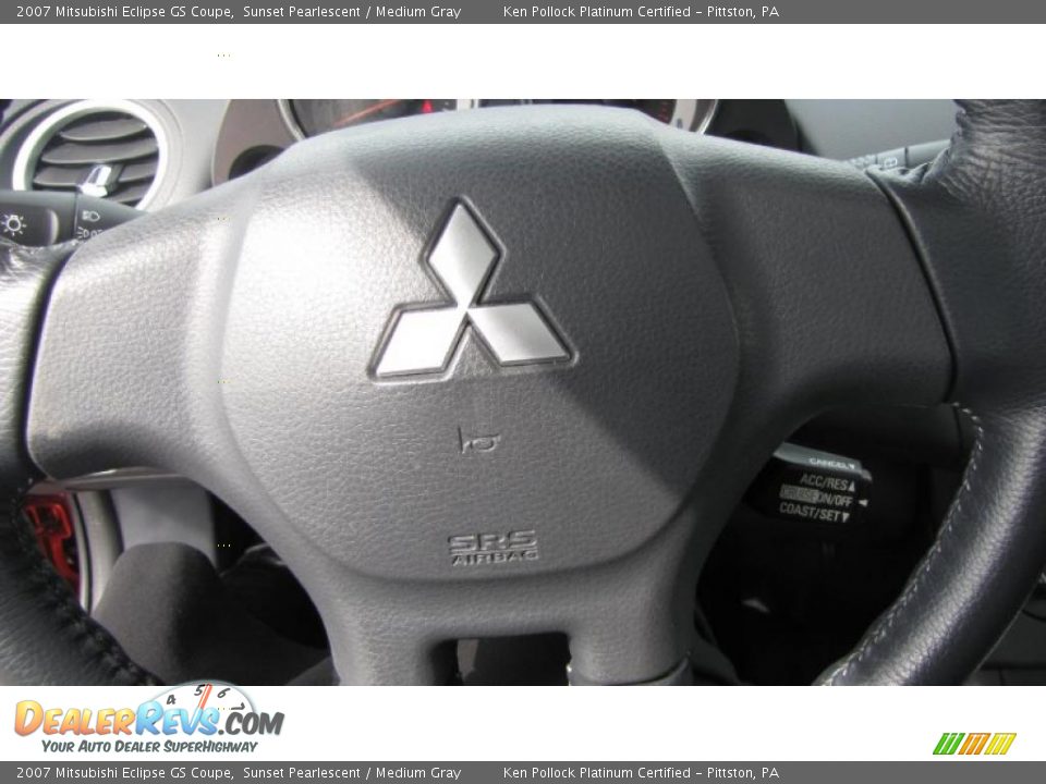 2007 Mitsubishi Eclipse GS Coupe Sunset Pearlescent / Medium Gray Photo #22