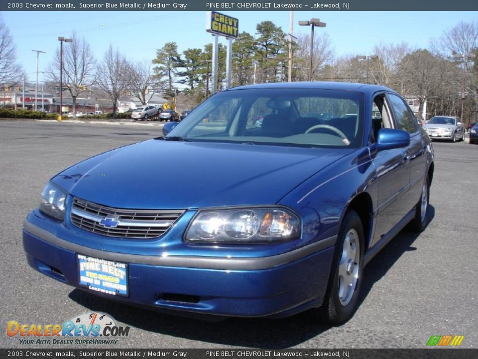 2003 Chevrolet Impala Superior Blue Metallic / Medium Gray Photo #1
