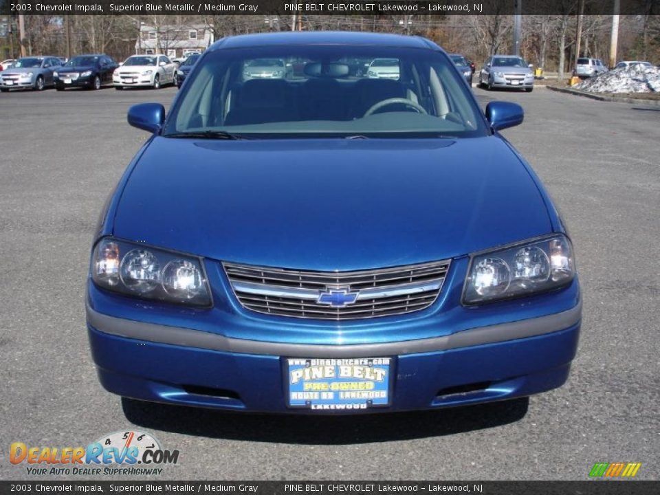 2003 Chevrolet Impala Superior Blue Metallic / Medium Gray Photo #2