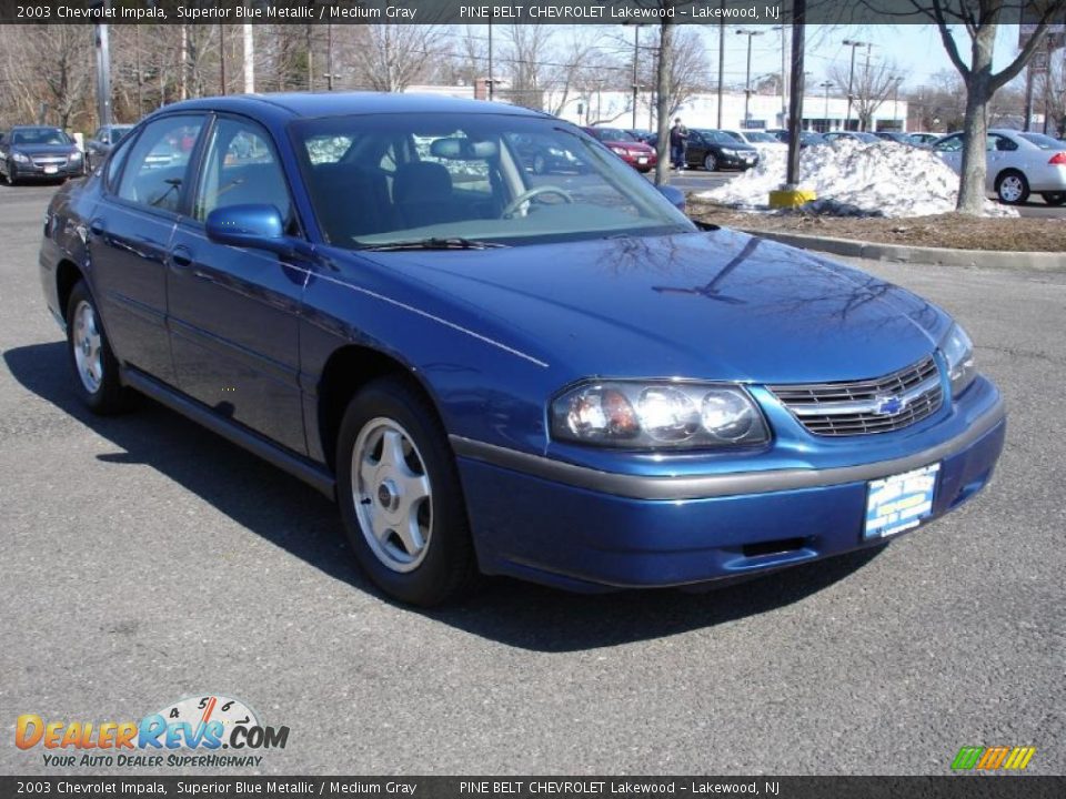 2003 Chevrolet Impala Superior Blue Metallic / Medium Gray Photo #3