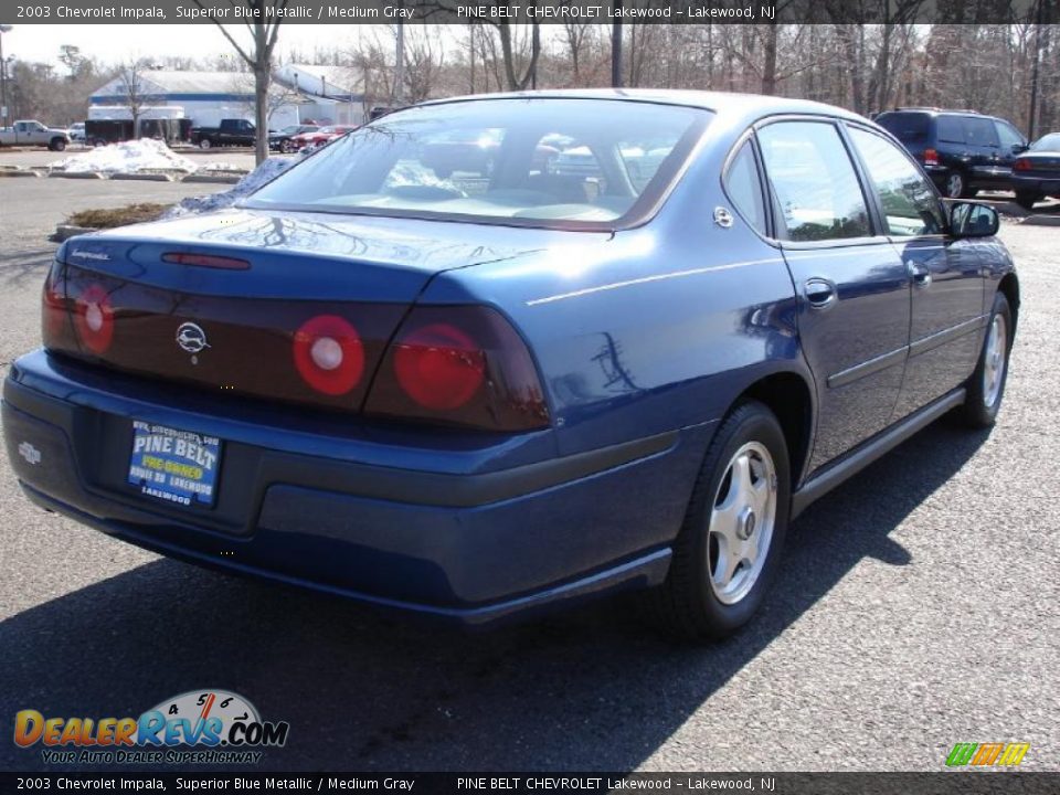 2003 Chevrolet Impala Superior Blue Metallic / Medium Gray Photo #4