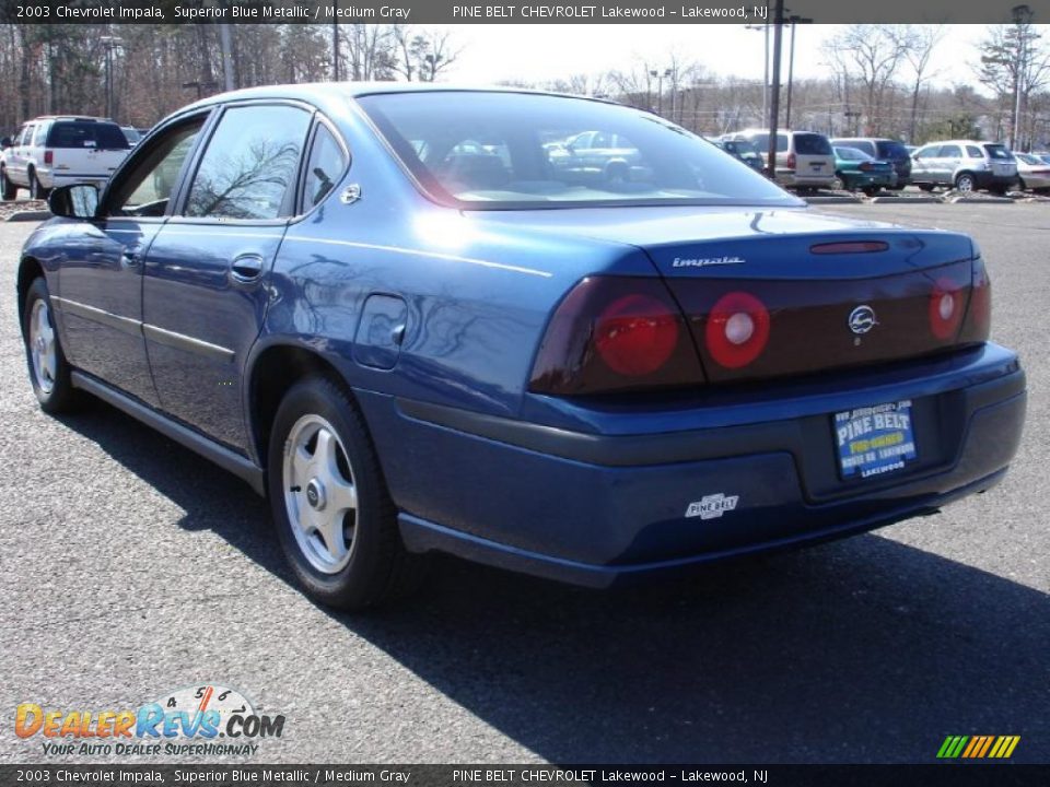 2003 Chevrolet Impala Superior Blue Metallic / Medium Gray Photo #6