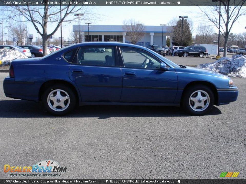 2003 Chevrolet Impala Superior Blue Metallic / Medium Gray Photo #7