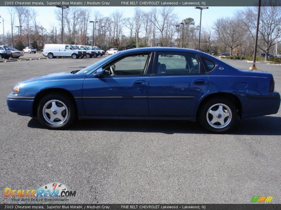 2003 Chevrolet Impala Superior Blue Metallic / Medium Gray Photo #9