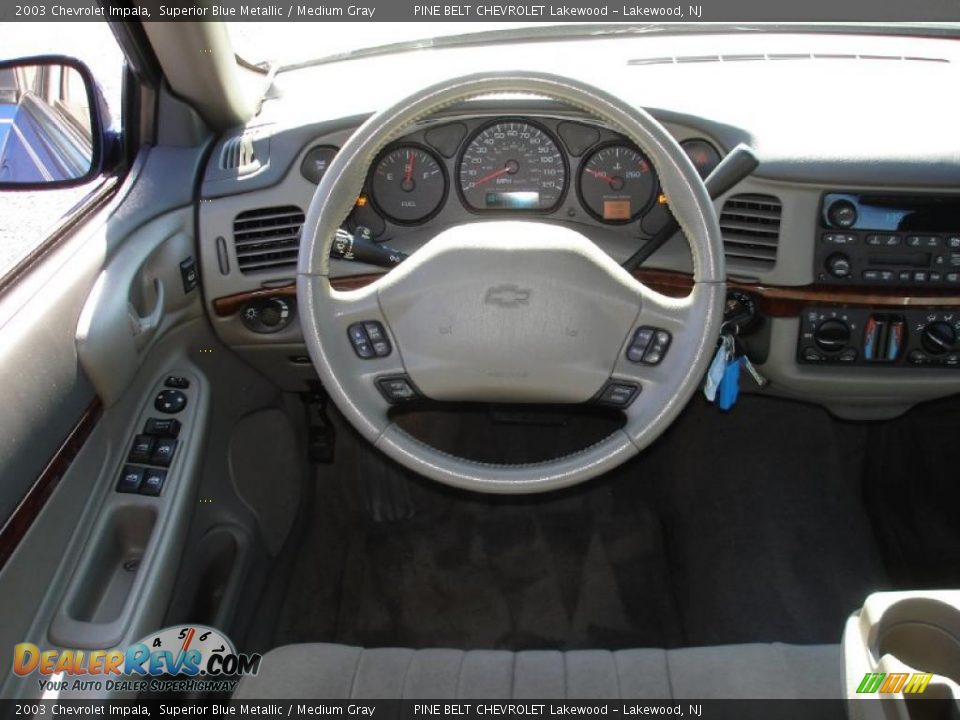 2003 Chevrolet Impala Superior Blue Metallic / Medium Gray Photo #14
