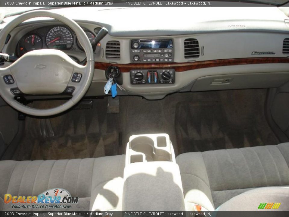2003 Chevrolet Impala Superior Blue Metallic / Medium Gray Photo #15