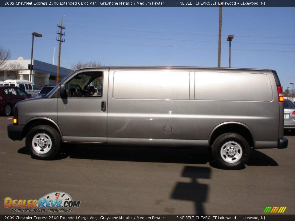 2009 Chevrolet Express 2500 Extended Cargo Van Graystone Metallic / Medium Pewter Photo #9