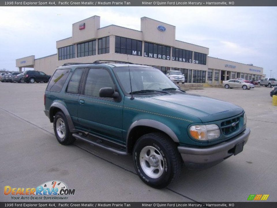 1998 Ford Explorer Sport 4x4 Pacific Green Metallic / Medium Prairie Tan Photo #1