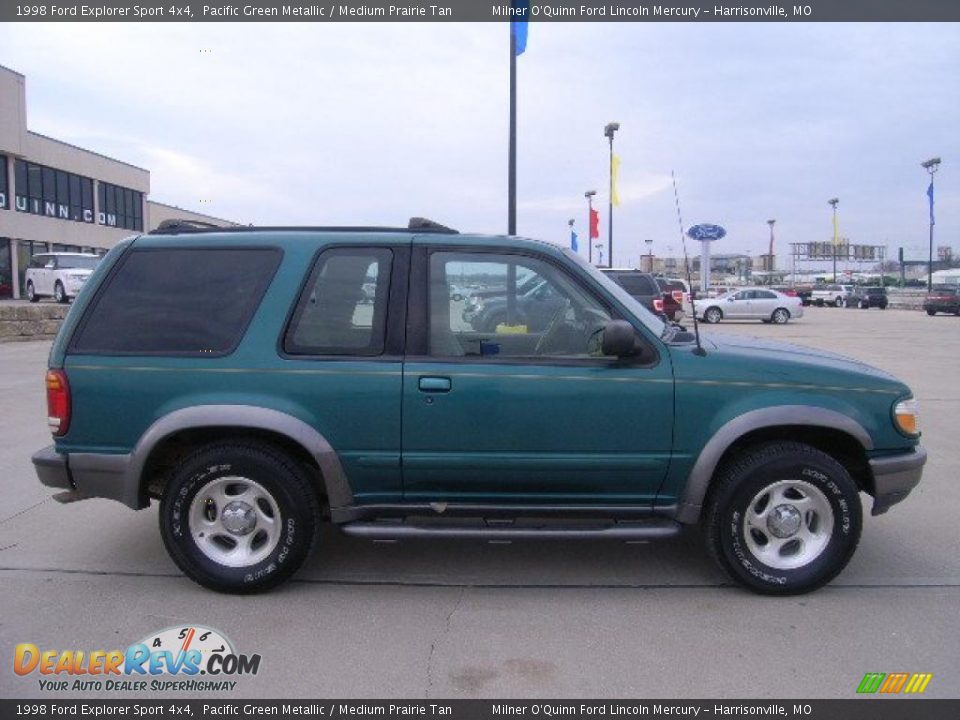 1998 Ford Explorer Sport 4x4 Pacific Green Metallic / Medium Prairie Tan Photo #2