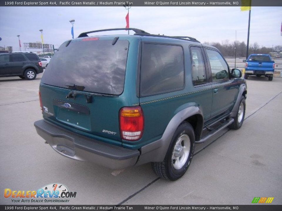 1998 Ford Explorer Sport 4x4 Pacific Green Metallic / Medium Prairie Tan Photo #3