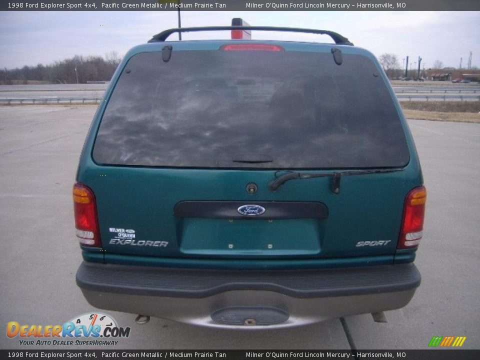1998 Ford Explorer Sport 4x4 Pacific Green Metallic / Medium Prairie Tan Photo #4