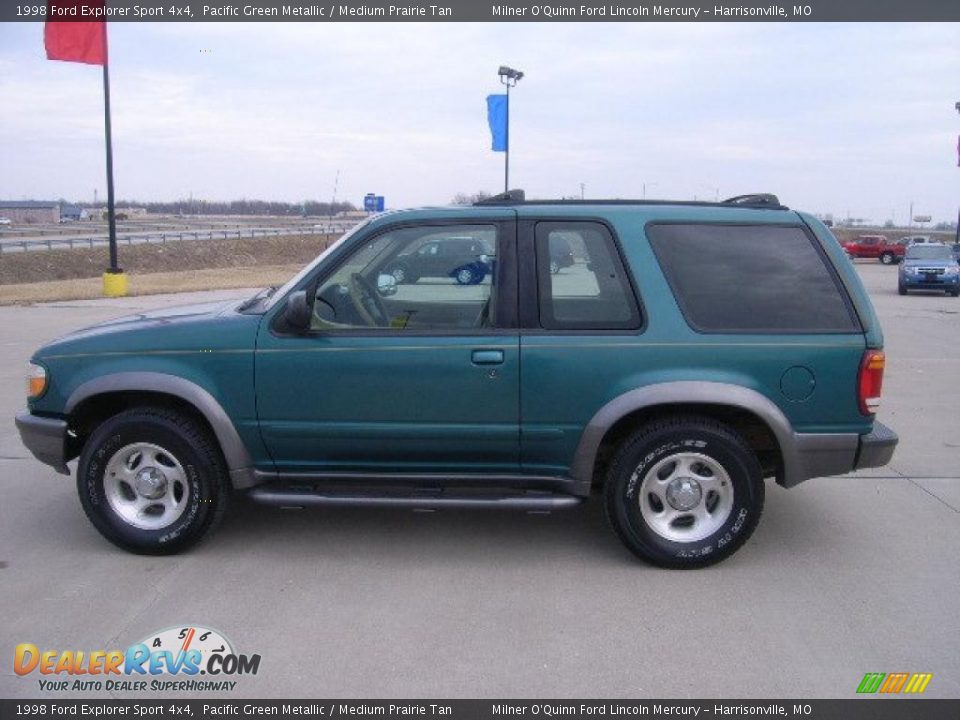 1998 Ford Explorer Sport 4x4 Pacific Green Metallic / Medium Prairie Tan Photo #6