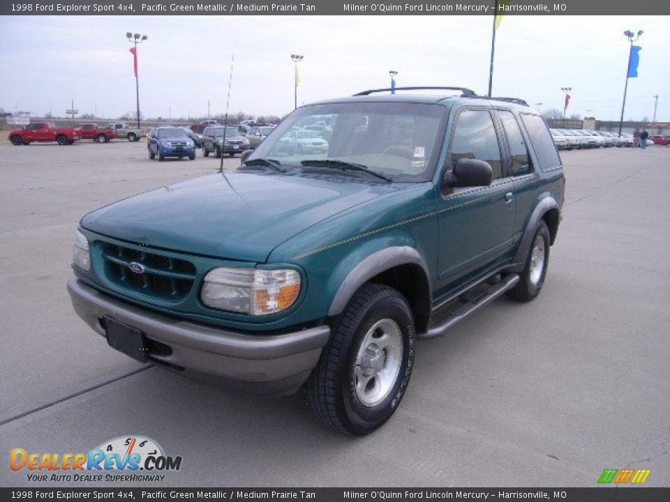 1998 Ford Explorer Sport 4x4 Pacific Green Metallic / Medium Prairie Tan Photo #7