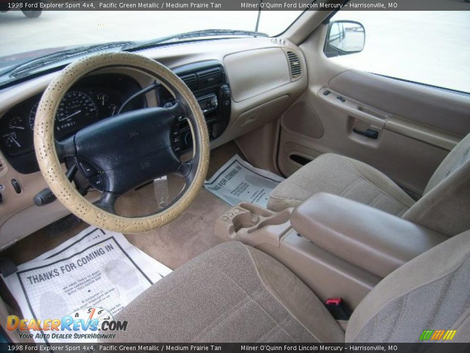 1998 Ford Explorer Sport 4x4 Pacific Green Metallic / Medium Prairie Tan Photo #14
