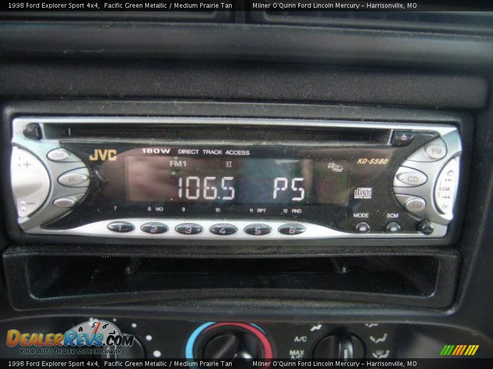 1998 Ford Explorer Sport 4x4 Pacific Green Metallic / Medium Prairie Tan Photo #19