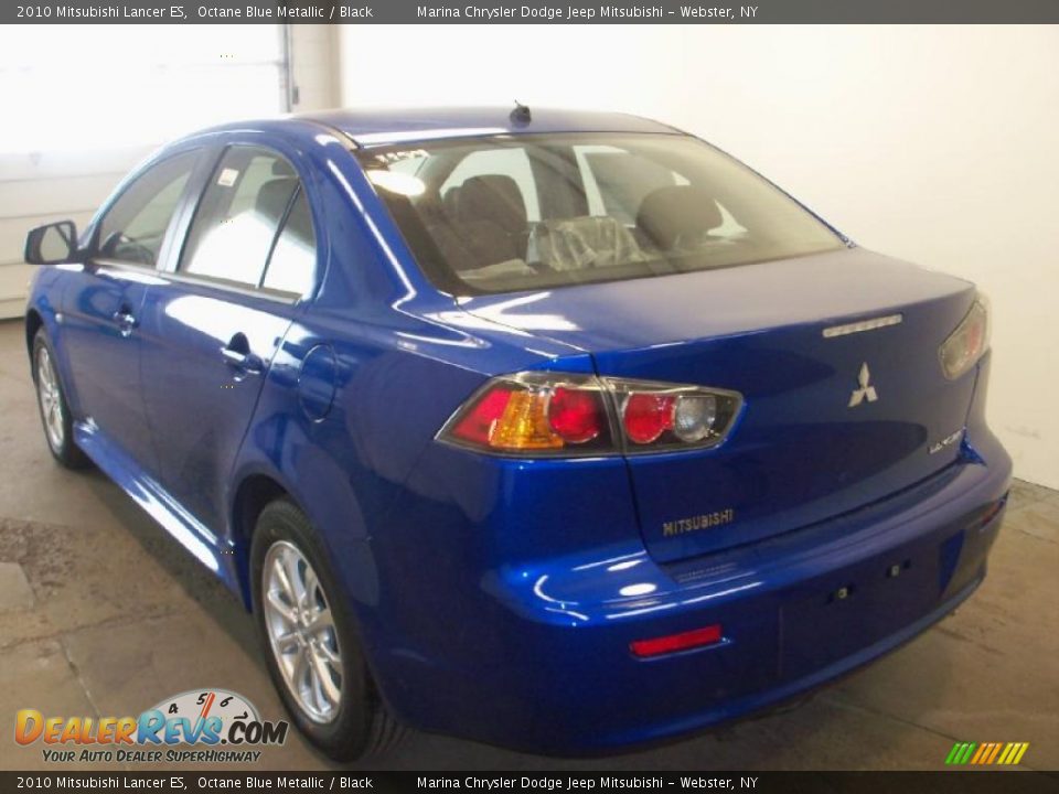 2010 Mitsubishi Lancer ES Octane Blue Metallic / Black Photo #6