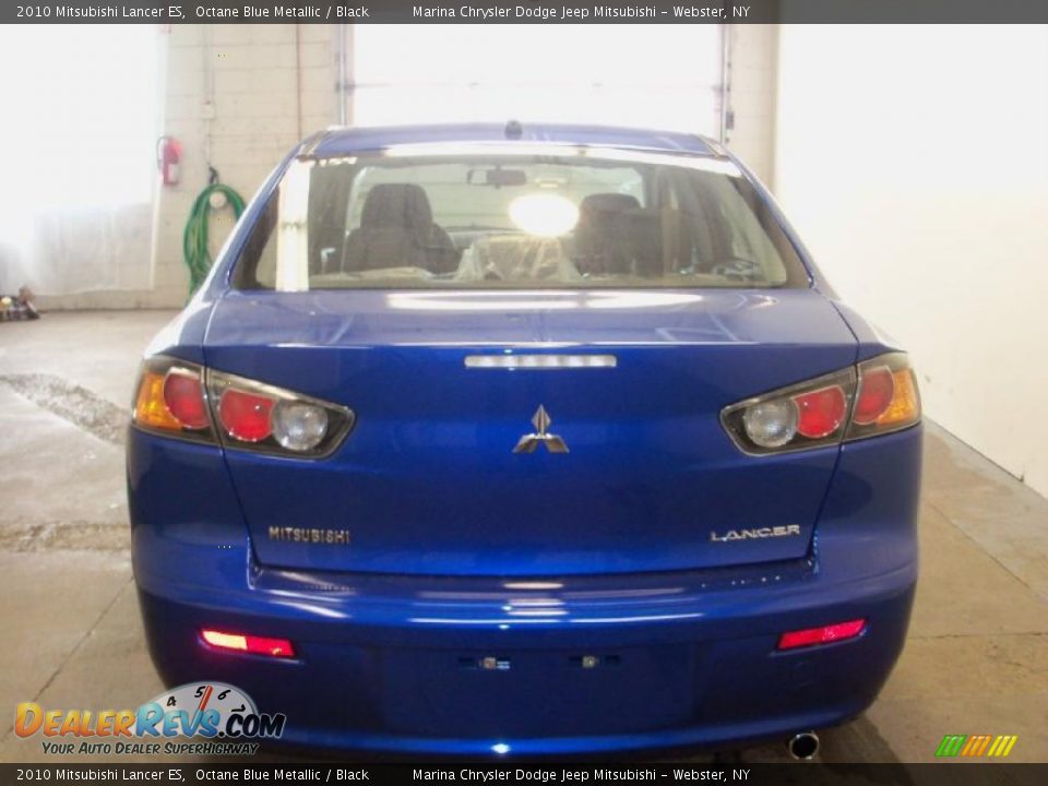 2010 Mitsubishi Lancer ES Octane Blue Metallic / Black Photo #7