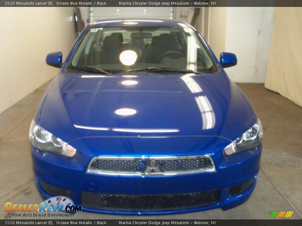 2010 Mitsubishi Lancer ES Octane Blue Metallic / Black Photo #10