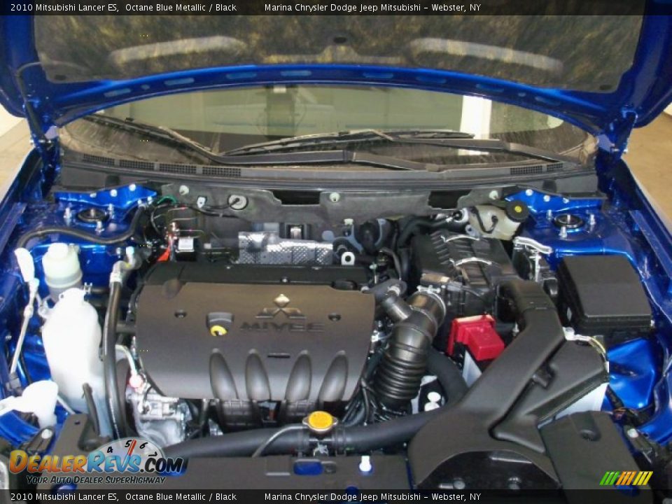 2010 Mitsubishi Lancer ES Octane Blue Metallic / Black Photo #12