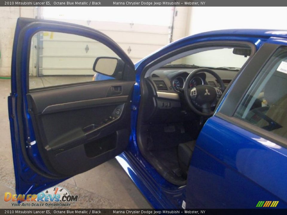 2010 Mitsubishi Lancer ES Octane Blue Metallic / Black Photo #13