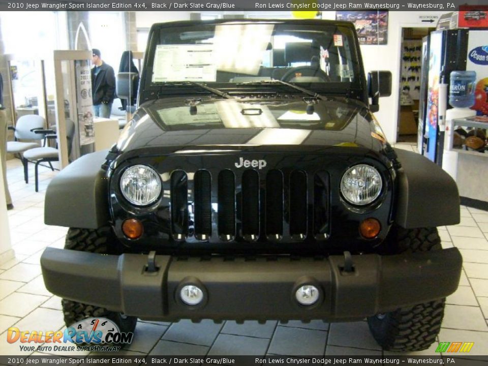 2010 Jeep Wrangler Sport Islander Edition 4x4 Black / Dark Slate Gray/Blue Photo #2