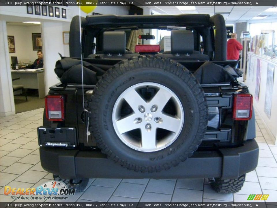 2010 Jeep Wrangler Sport Islander Edition 4x4 Black / Dark Slate Gray/Blue Photo #5