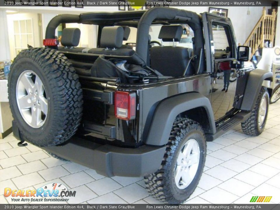 2010 Jeep Wrangler Sport Islander Edition 4x4 Black / Dark Slate Gray/Blue Photo #6