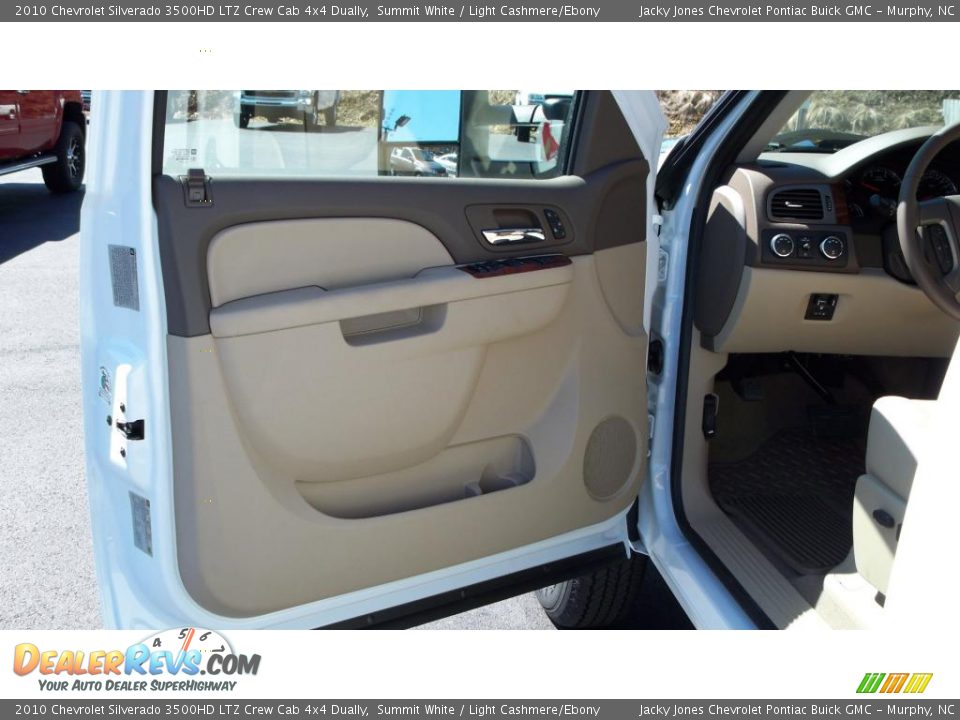 2010 Chevrolet Silverado 3500HD LTZ Crew Cab 4x4 Dually Summit White / Light Cashmere/Ebony Photo #3