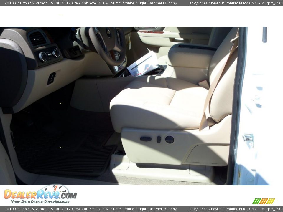 2010 Chevrolet Silverado 3500HD LTZ Crew Cab 4x4 Dually Summit White / Light Cashmere/Ebony Photo #4