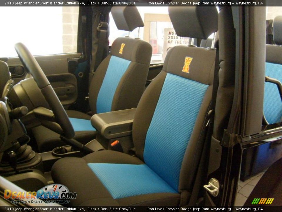 2010 Jeep Wrangler Sport Islander Edition 4x4 Black / Dark Slate Gray/Blue Photo #9