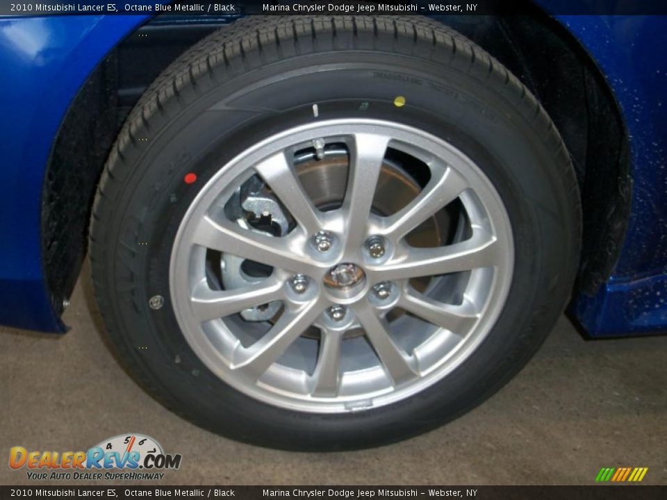 2010 Mitsubishi Lancer ES Octane Blue Metallic / Black Photo #22