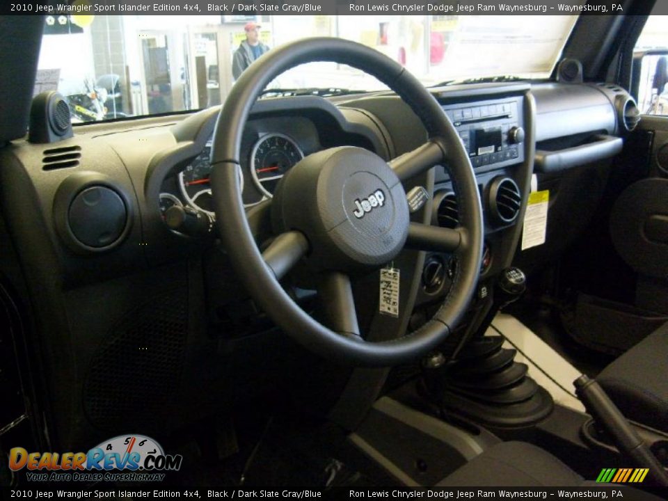 2010 Jeep Wrangler Sport Islander Edition 4x4 Black / Dark Slate Gray/Blue Photo #10