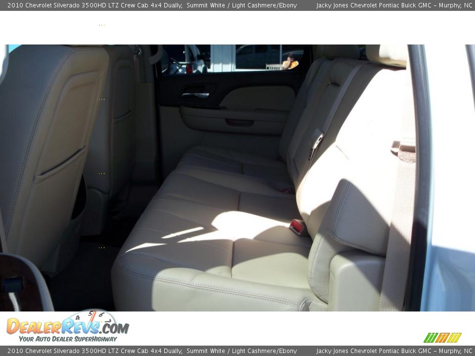 2010 Chevrolet Silverado 3500HD LTZ Crew Cab 4x4 Dually Summit White / Light Cashmere/Ebony Photo #6