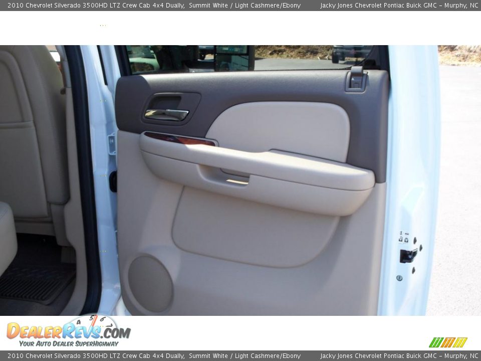 2010 Chevrolet Silverado 3500HD LTZ Crew Cab 4x4 Dually Summit White / Light Cashmere/Ebony Photo #7