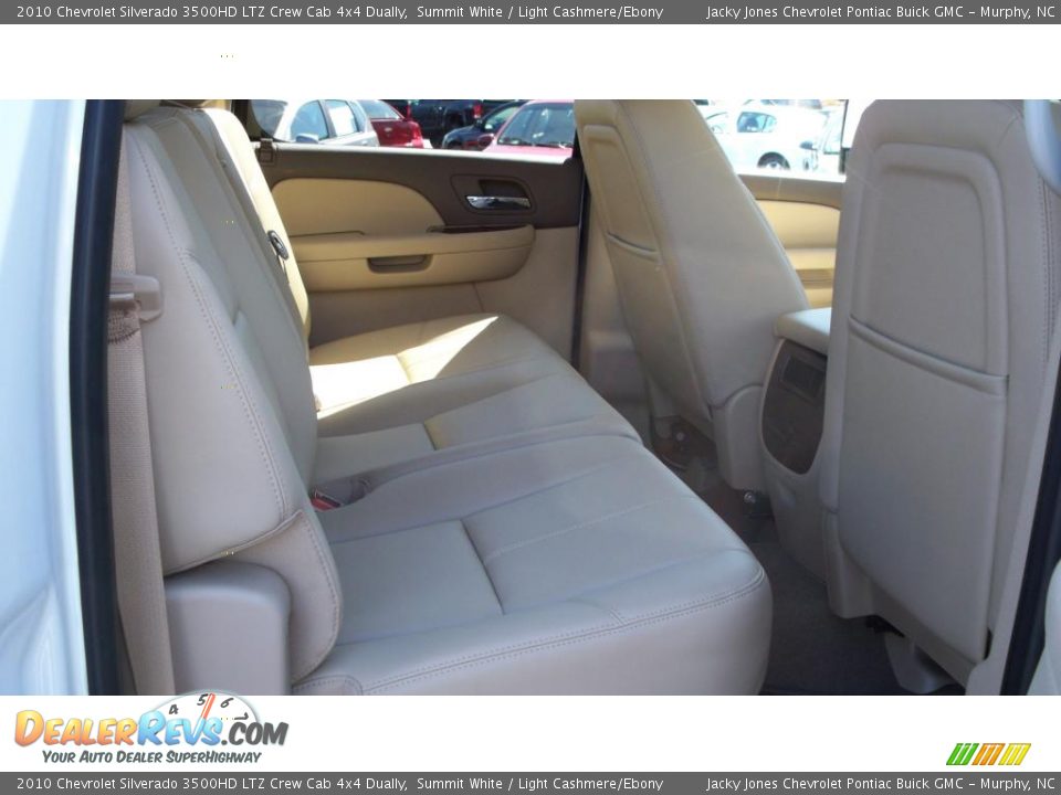 2010 Chevrolet Silverado 3500HD LTZ Crew Cab 4x4 Dually Summit White / Light Cashmere/Ebony Photo #8