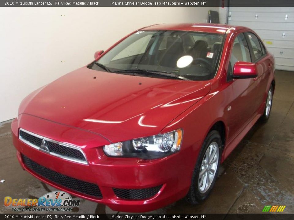 2010 Mitsubishi Lancer ES Rally Red Metallic / Black Photo #1