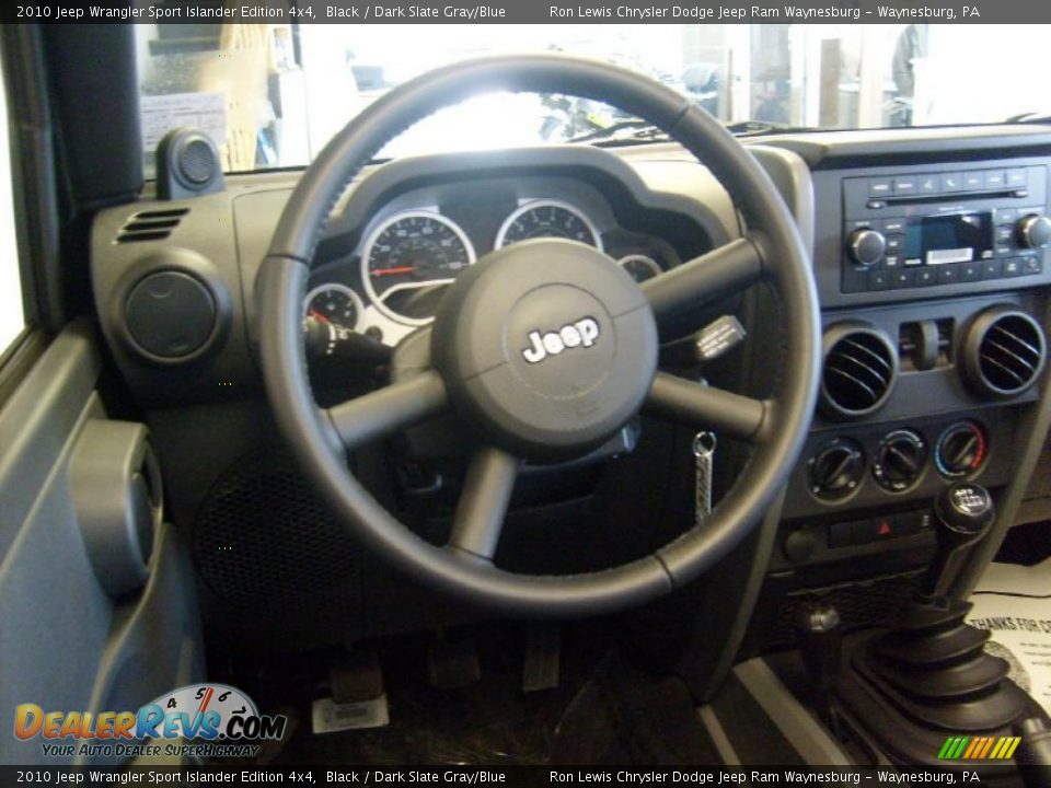 2010 Jeep Wrangler Sport Islander Edition 4x4 Black / Dark Slate Gray/Blue Photo #13