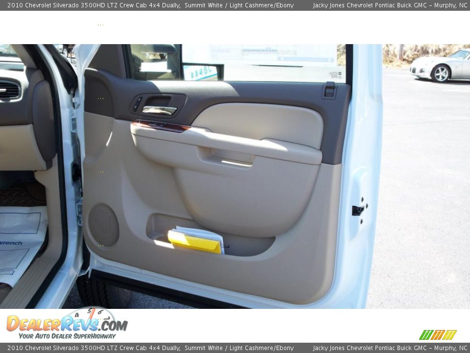2010 Chevrolet Silverado 3500HD LTZ Crew Cab 4x4 Dually Summit White / Light Cashmere/Ebony Photo #9
