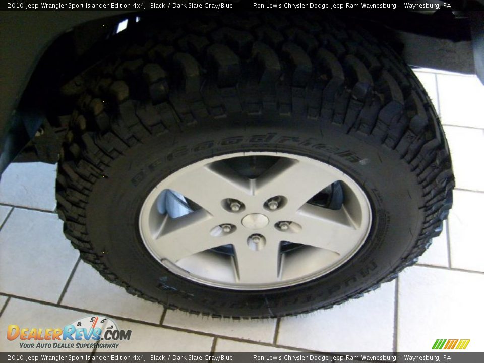 2010 Jeep Wrangler Sport Islander Edition 4x4 Black / Dark Slate Gray/Blue Photo #14