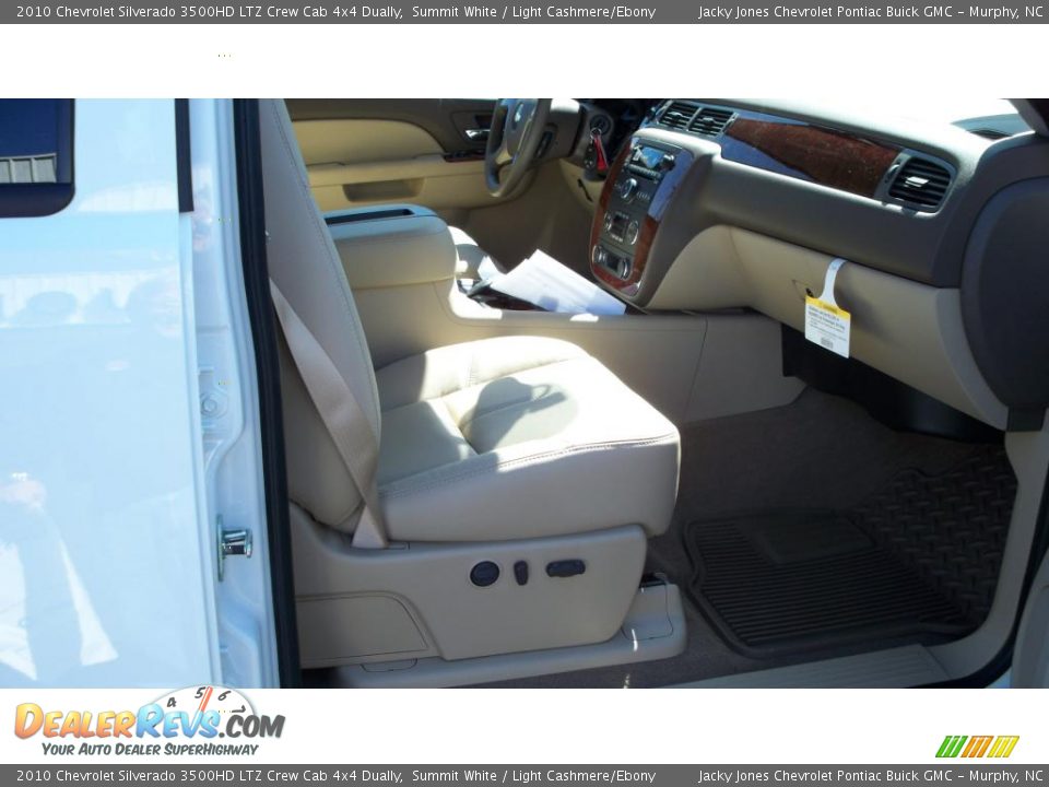 2010 Chevrolet Silverado 3500HD LTZ Crew Cab 4x4 Dually Summit White / Light Cashmere/Ebony Photo #10