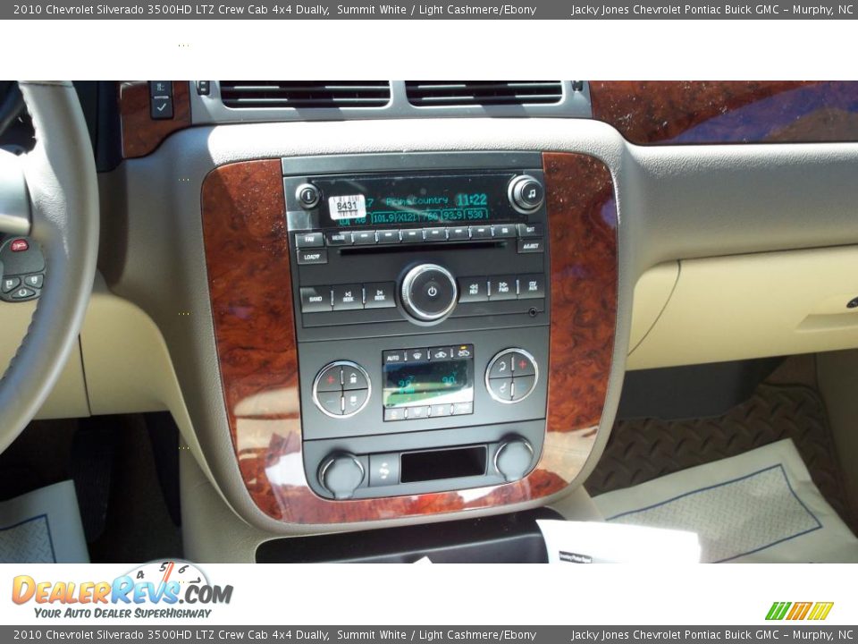 2010 Chevrolet Silverado 3500HD LTZ Crew Cab 4x4 Dually Summit White / Light Cashmere/Ebony Photo #14