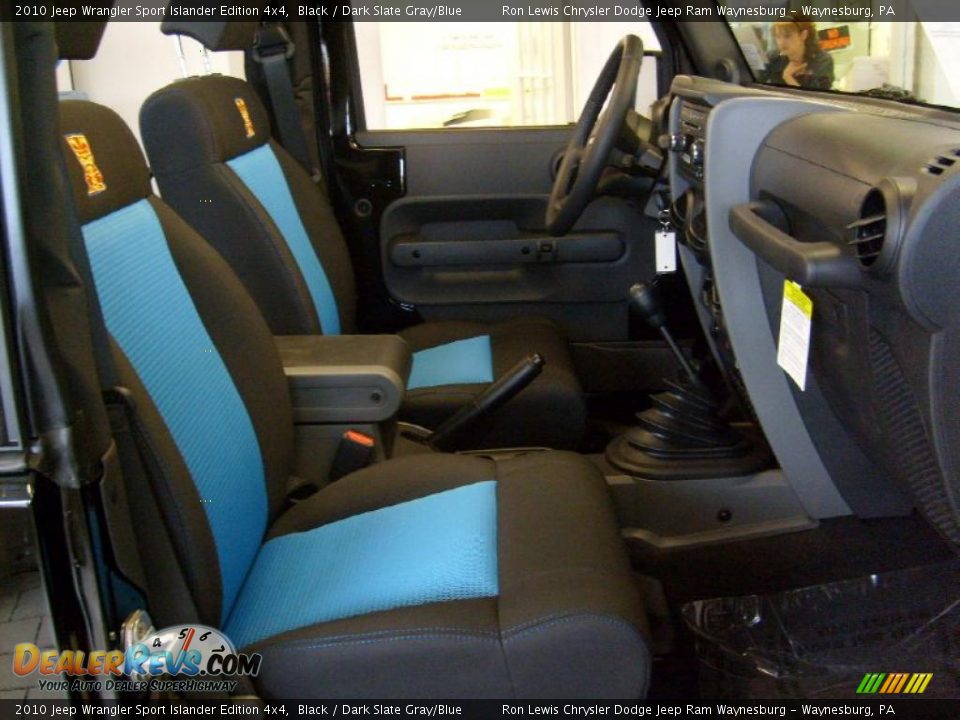 2010 Jeep Wrangler Sport Islander Edition 4x4 Black / Dark Slate Gray/Blue Photo #18