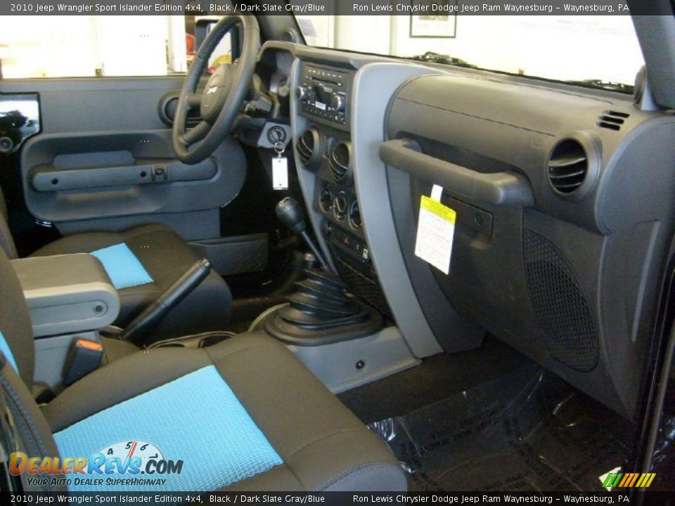 2010 Jeep Wrangler Sport Islander Edition 4x4 Black / Dark Slate Gray/Blue Photo #19